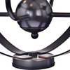 4-Light Oil Rubbed Bronze Globe Cage Chandelier Ceiling Fixture