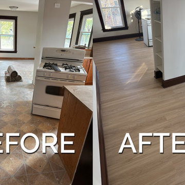 Joliet, IL 100+ Year Old Home Vinyl Installation and Renovation