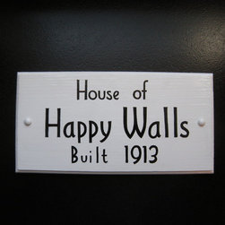 Custom Hand Painted Wood Signs - Novelty Signs