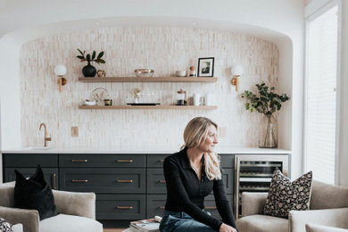 Inspiration for a transitional home design remodel in New York