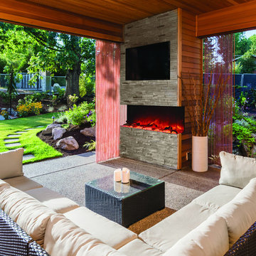 Modern Outdoor Fireplaces