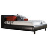 Bardini Piroska California King Upholstered Storage Bed, Black