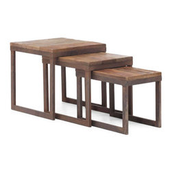 Metal & Fir Nesting Tables - Products