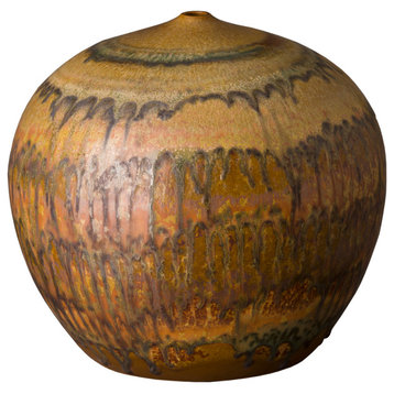 Nutshell Brown Cocoon Vase