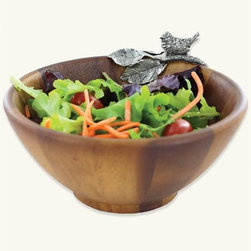 Chickadee Salad Bowl - Serving And Salad Bowls