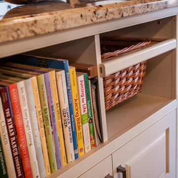 Meyer White Transitional Farmhouse Kitchen Remodel - Crystal Cabinets