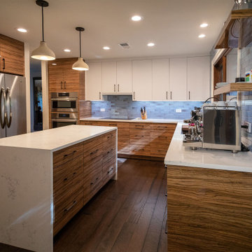 Tiger Stripe Kitchen Cabinets