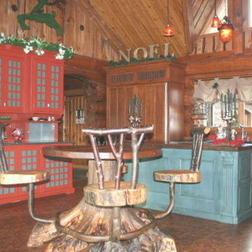 Log Home Kitchen