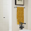 Amerock Esquire Contemporary Towel Bar, Polished Nickel/Black Bronze, 18" Center