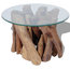 vidaXL Coffee Table With Solid Teak, 60 cm