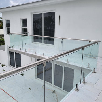 Outdoor Glass Railings Project