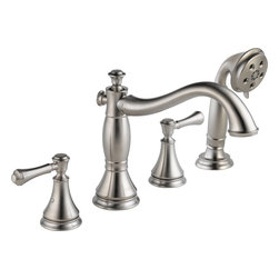 Delta Cassidy Roman Tub w/ Hand Shower Trim - Tub And Shower Faucet Sets