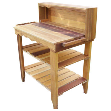 Deluxe Potting Bench, Cedar Tone