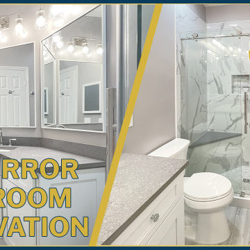 Tri-Mirror Bathroom Renovation Timelapse