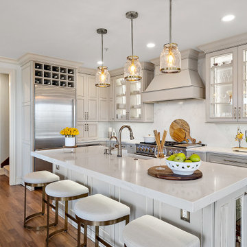 Showplace EVO Savannah Kitchen, in Accessible Beige with Walnut Glaze