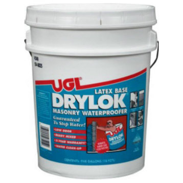 Drylok 27615 Masonry Latex Base Waterproofing Paint, Gray, 5 Gallon