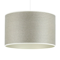 Herringbone Drum Pendant - Pendant Lighting