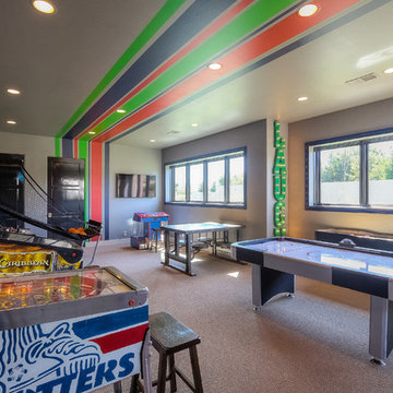 Light and Stripes Game Room