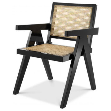 Black Cane Dining Chair | Eichholtz Adagio