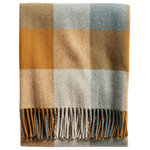 Pendleton - Pendleton Eco Wise Fringed Shale Copper Throw - Machine-washable wool throw blankets, woven of colorfast wool that won't shrink or pill. Crafted with naturally renewable wool, these easy-care throws leave the smallest possible impact on our earth. A thoughtful wedding or housewarming gift.