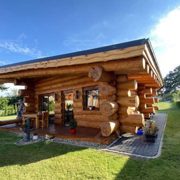 Naturstammhaus Ostsee Veranda