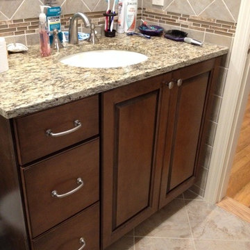 First Time Homeowners Renovate Two Baths