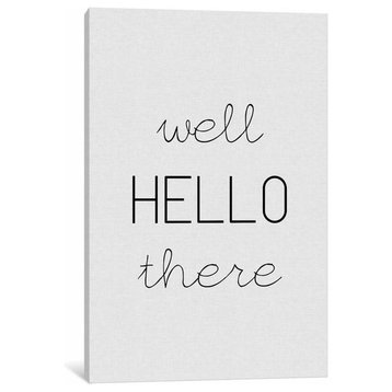 "Well Hello There" by Orara Studio Canvas Print, 12"x8"