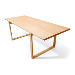 Natural Delta Solid Oak 220cm Dining Table by Ton - Dining Tables