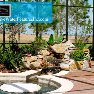Small pool waterfall