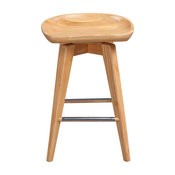 Bali Swivel Stool, Natural, 26"