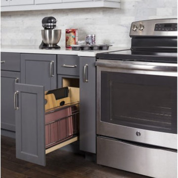 Pull out cookie sheet insert. Keep all your sheet pans and cutting boards in an