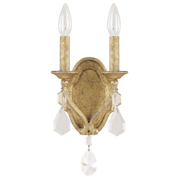 Capital Lighting 1617-CR Blakely 2 Light 13" Tall Wall Sconce - Antique Gold