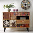 Pearl Large Reclaimed Wood Sideboard, Multicoloured