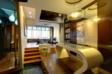 Example of a minimalist home office design in Singapore