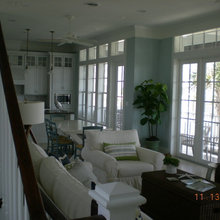 Contemporary Beach Cottage Family Room