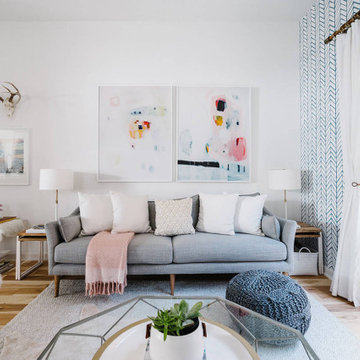 Mueller Modern Scandinavian Farmhouse: Living Room