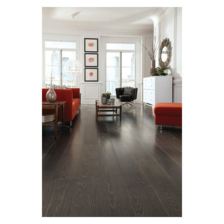 Custom Wide Plank Wood Floors - Transitional - Living Room - Boston ...