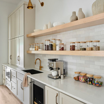 Fresh, Updated Neutrals in a Designer's Home Kitchen
