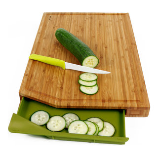 Heim Concept 3 Piece Organic Bamboo Cutting Board Set with Drip