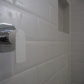 Traditional bathroom with grey colour pallette