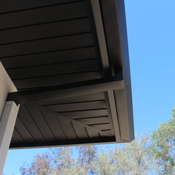 Temecula Ca. Soffit, Fascia, Gutters, Downspouts, Beam Cap, After Stucco