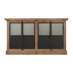60" Garton Oak Double Vessel Sink Vanity-Oak - Products