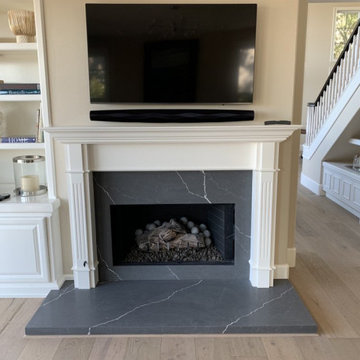 Fireplace | Custom Tile Panel & Panel Base
