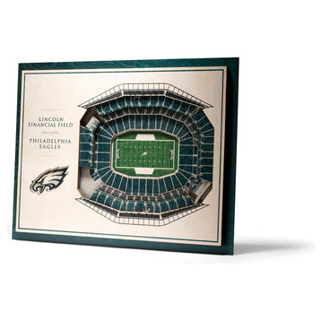 NFL Philadelphia Eagles 5 Layer Stadiumviews 3D Wall Art