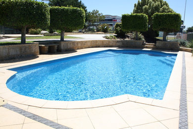 Large backyard pool in Perth.