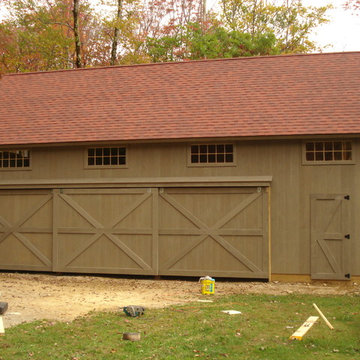 Saltbox Style Pole Barns