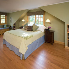 Angled walls.