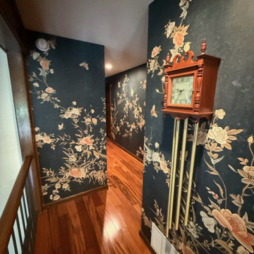 Hallway wallpaper installation Brentwood, CA