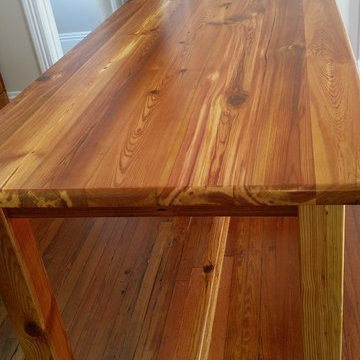 Custom Heart Pine Pub Table