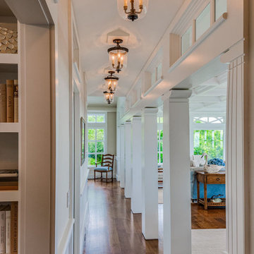 North-by-Northeast Hallway & Pendant Lighting - Custom Cape Cod Home
